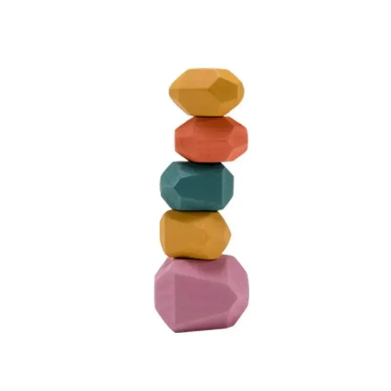 Rynx | Colorful Wooden Building Blocks Set for Creative Learning and Logical Development