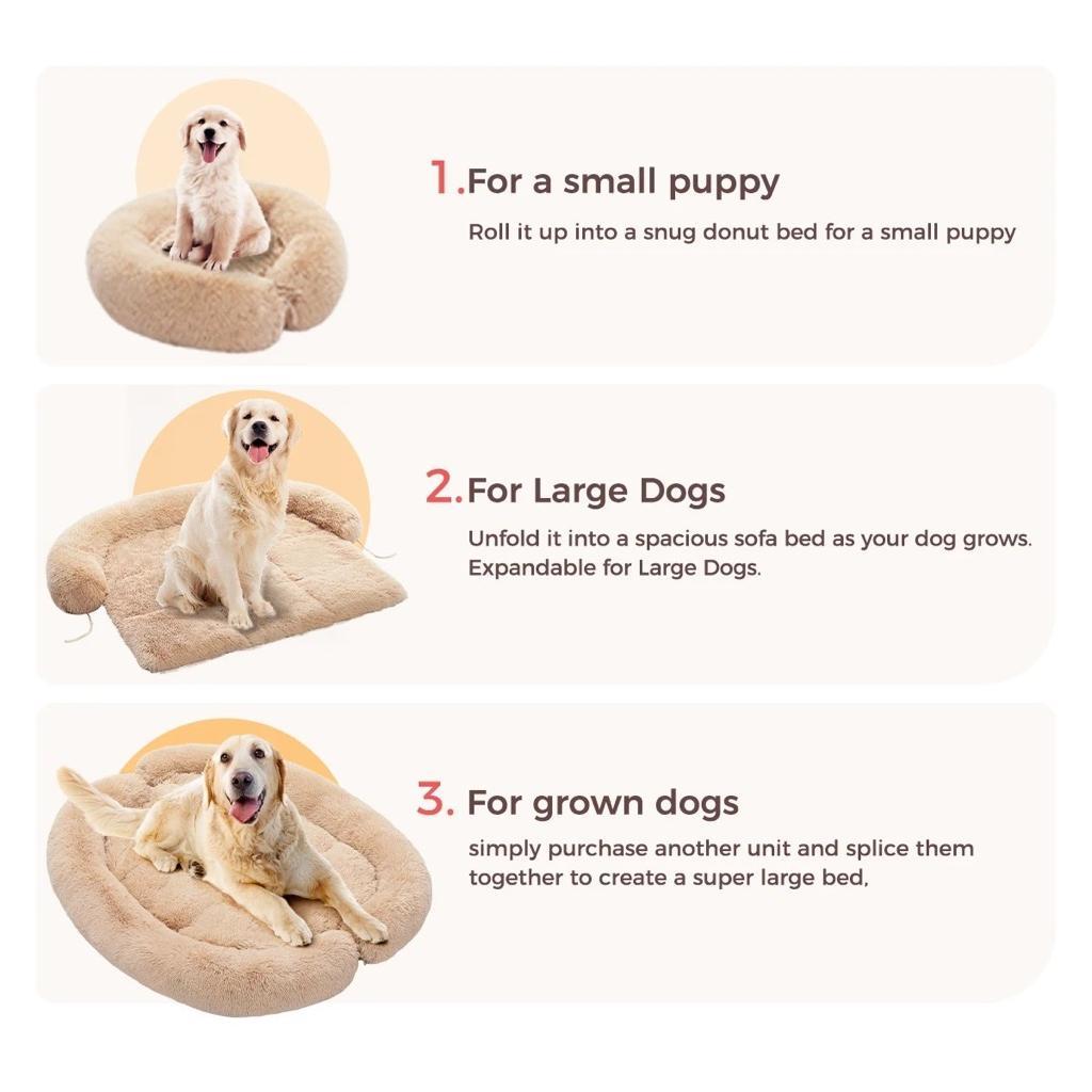 Rynx | Cozy Fluffy Large Dog Bed