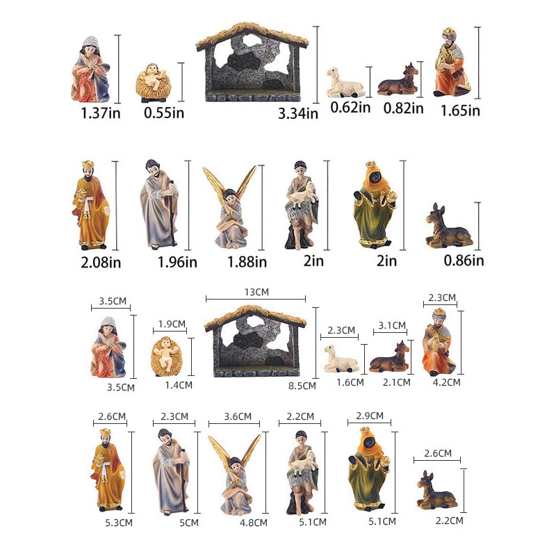 Rynx | Nativity scene figures set