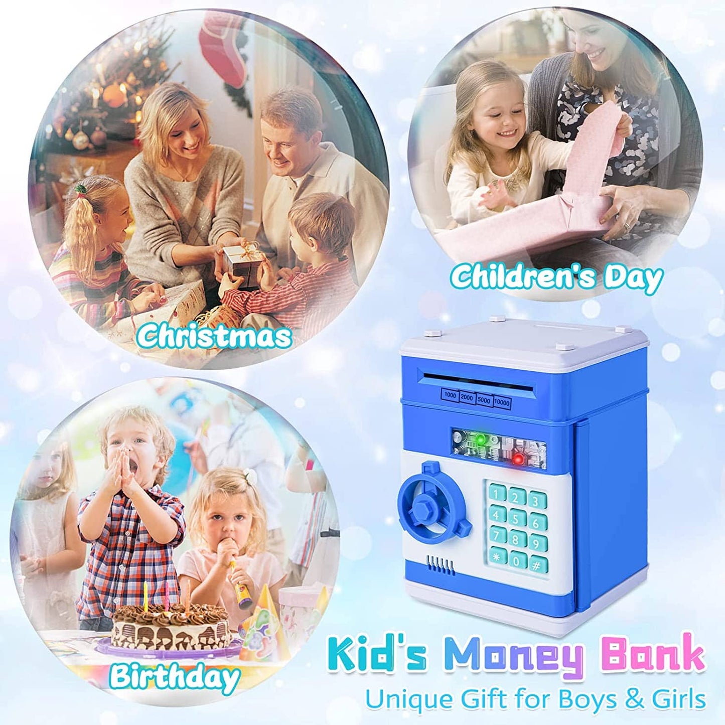 Rynx | Kids Cartoon Password Box Piggy Bank