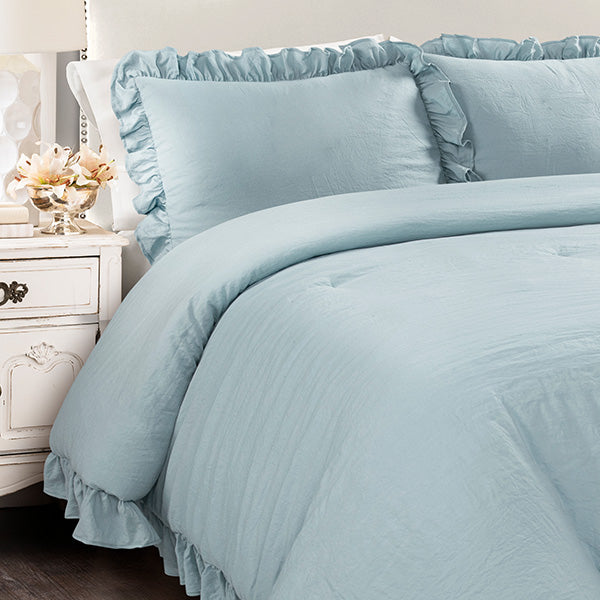 Rynx | Spring Refresh Ruffle Hem Comforter Set, Choose Your Style/Size