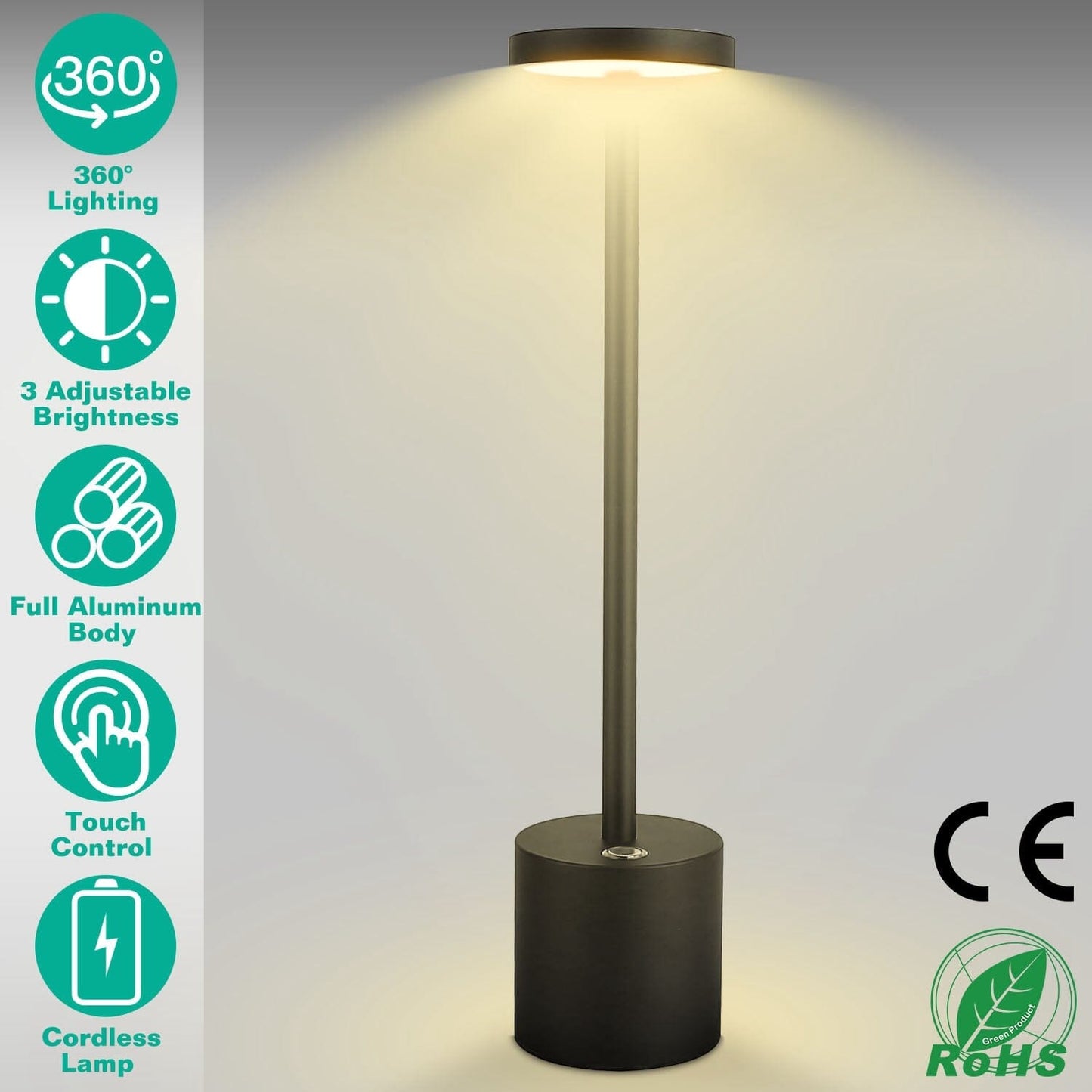 Rynx | Wireless Portable Rechargeable Table Lamp
