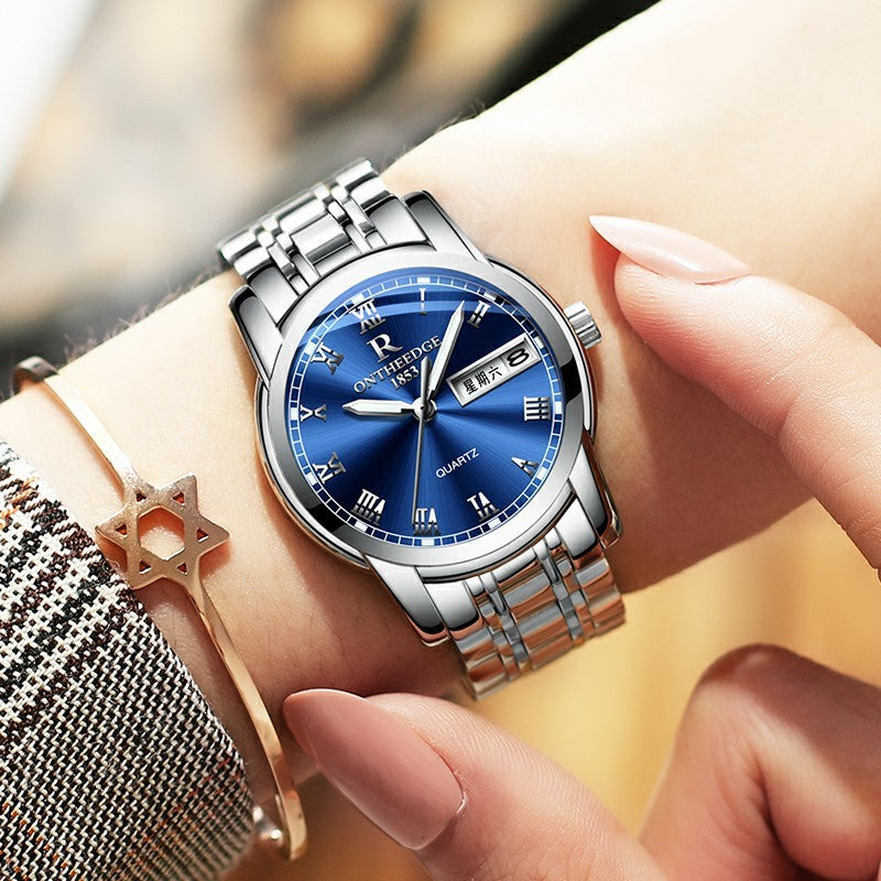 Rynx | Men's Three Hand Business Steel Watch Quartz Watch
