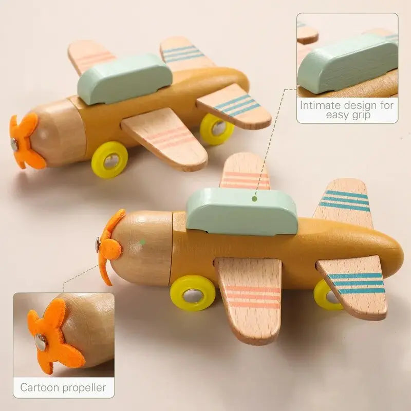 Rynx | Educational Wooden Train Set for Babies - Montessori-Inspired Learning Toy with Trolley and Number Blocks