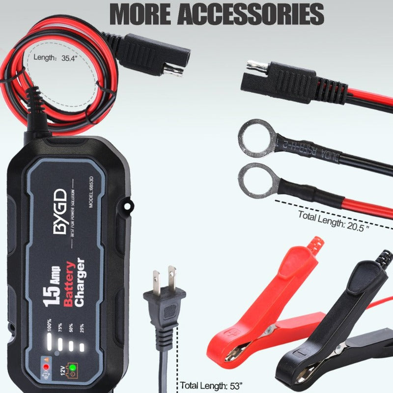 Rynx | 12V Portable Power Bank Charger Lithium Jump Starter Box 1500mAh Car Battery Booster Pack