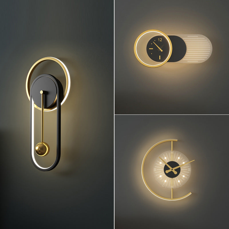 RYNX | Nordic Minimalist Silent Clock Wall Lamp