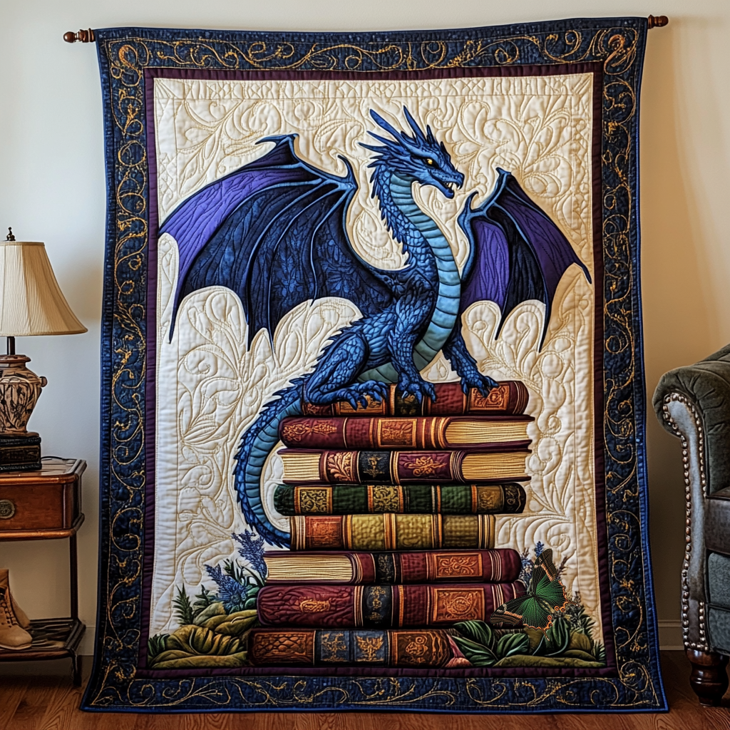 Rynx | Guardian Blue Dragon Quilt
