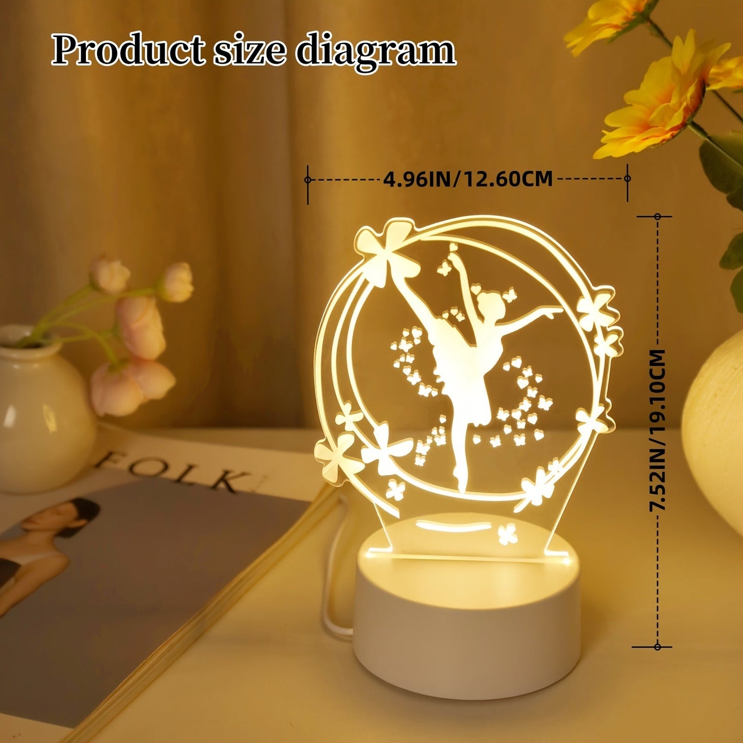 Rynx | LumiDance - 3D Ballet Dancer LED Night Light