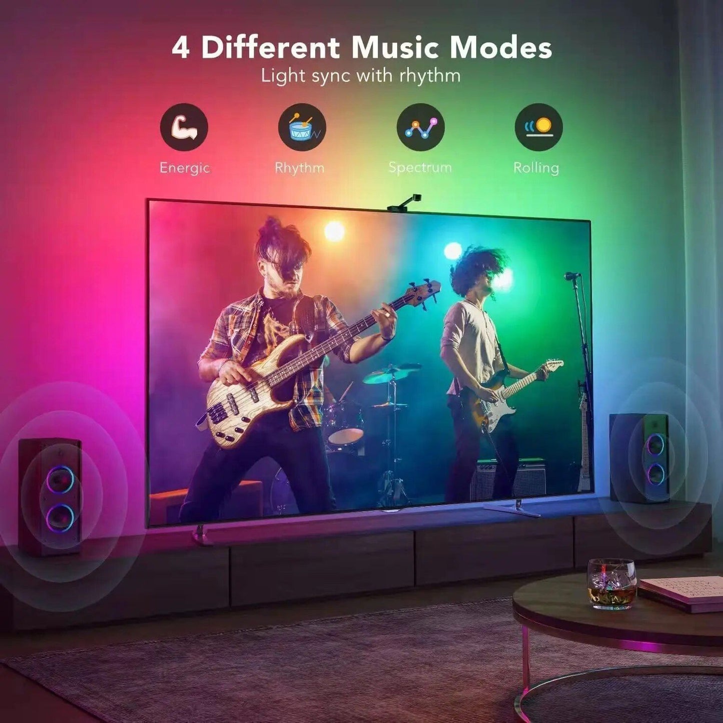 Rynx | 4K HDMI-Compatible Smart LED TV Backlight Strip with Color Sync and App Control