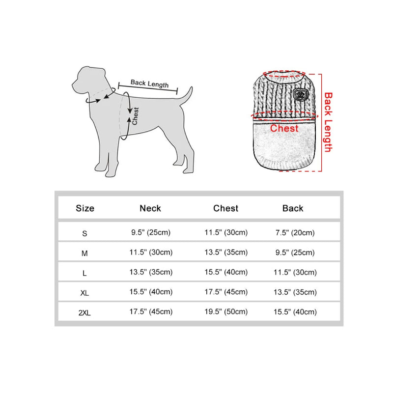 Rynx | Cozy Puppy Dog Sweater for Small Breeds