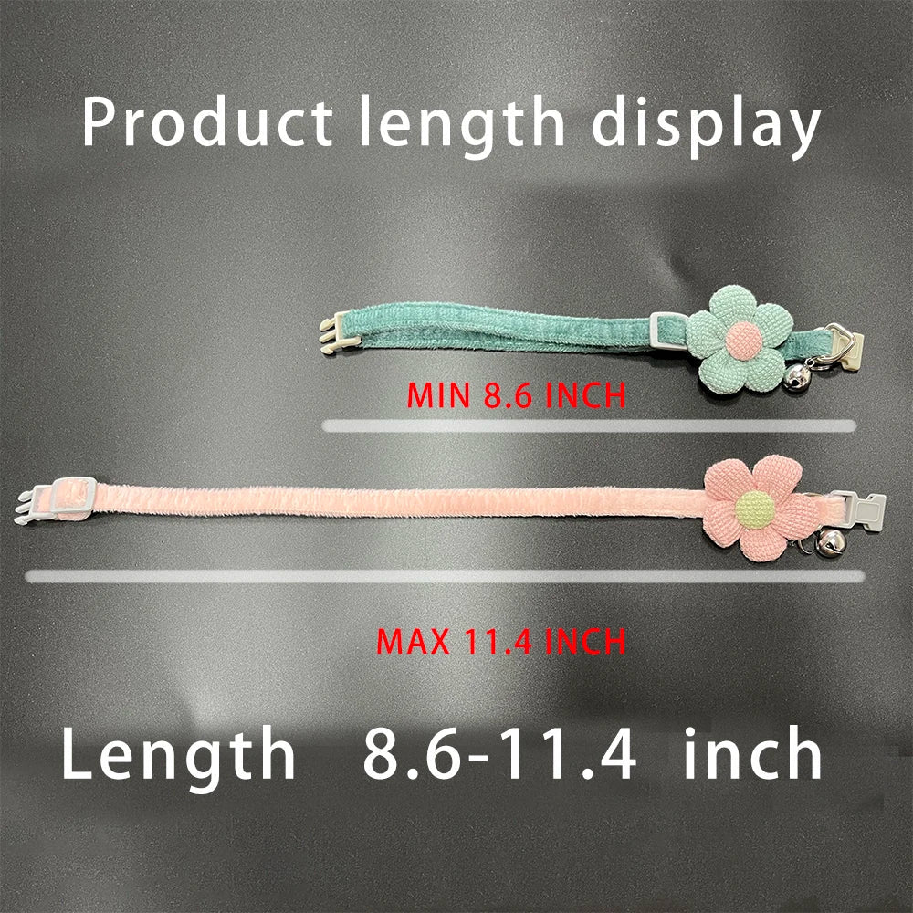 Rynx | Adjustable Cat Collar with Cute Flower and Bell