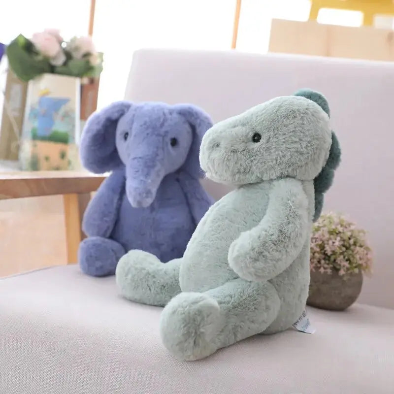 Rynx | Shady Plush Fluffy Animal Stuffed Toys - Elephants, Teddy Bears, Pandas, and Dinosaurs for Children