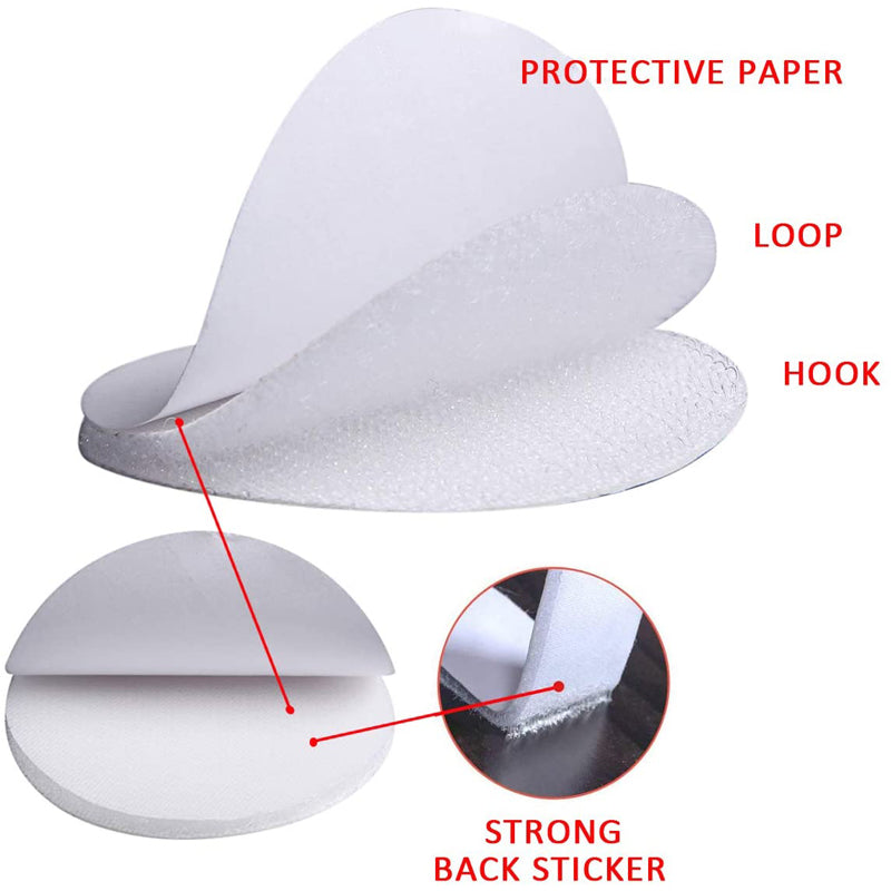 Rynx | Double-sided Velcro points Non-slip fixation stickers (5 pairs / set)