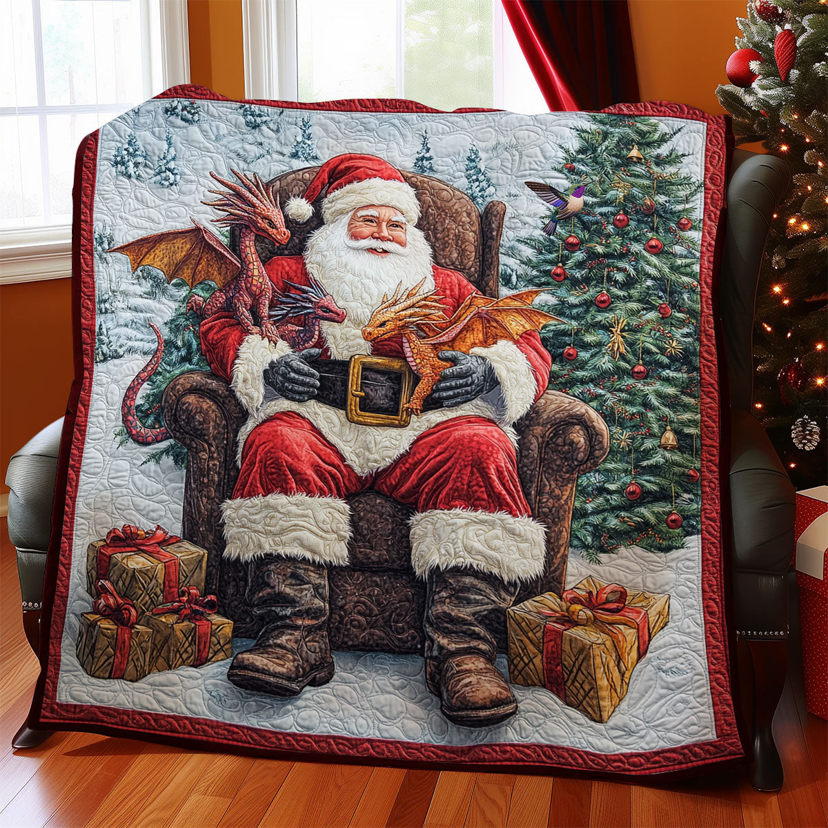 Rynx | Santa Claus and Dragon Quilt