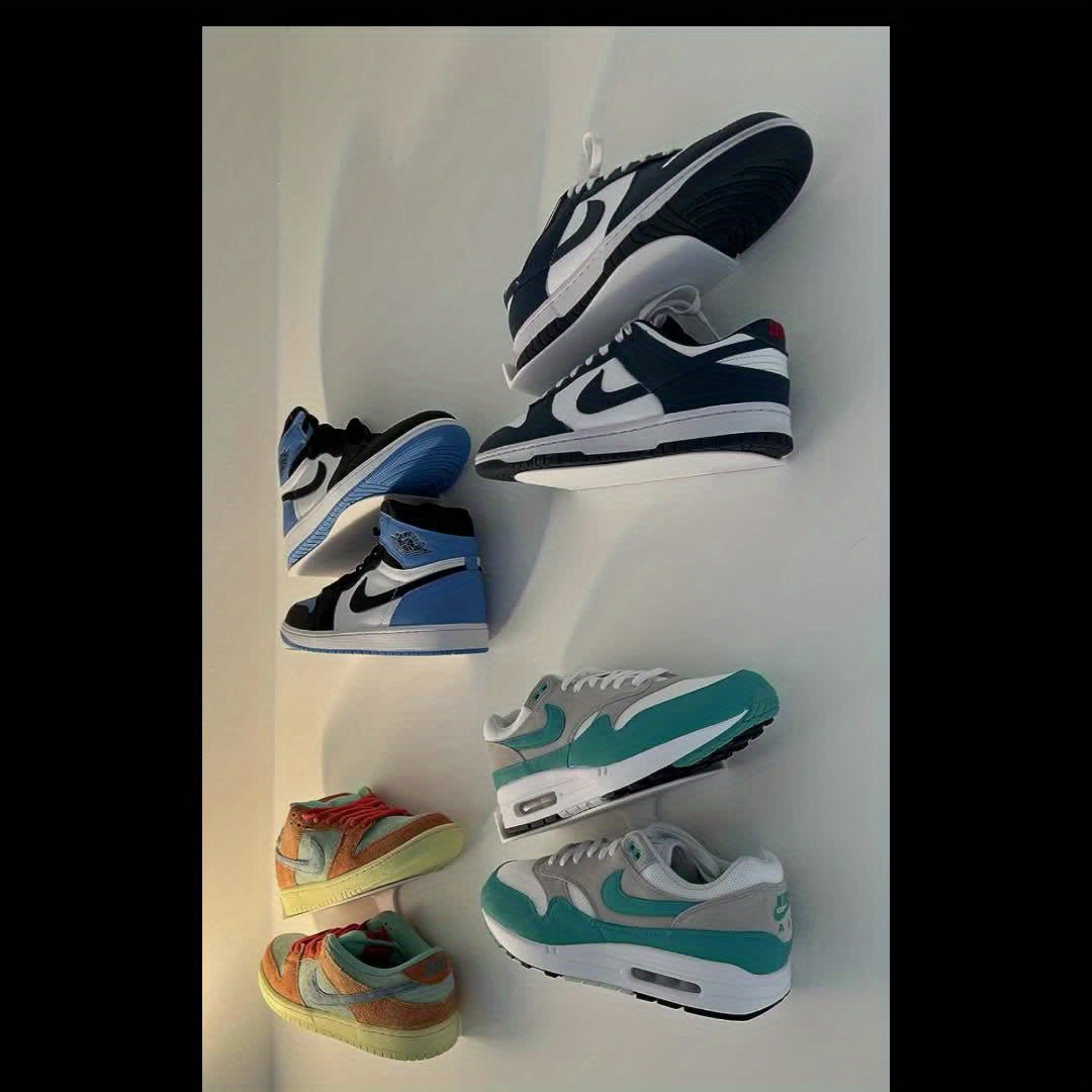 Rynx | SneakerRack - Wall Mounted Shoe Display Shelf - Metal Sneaker Organizer