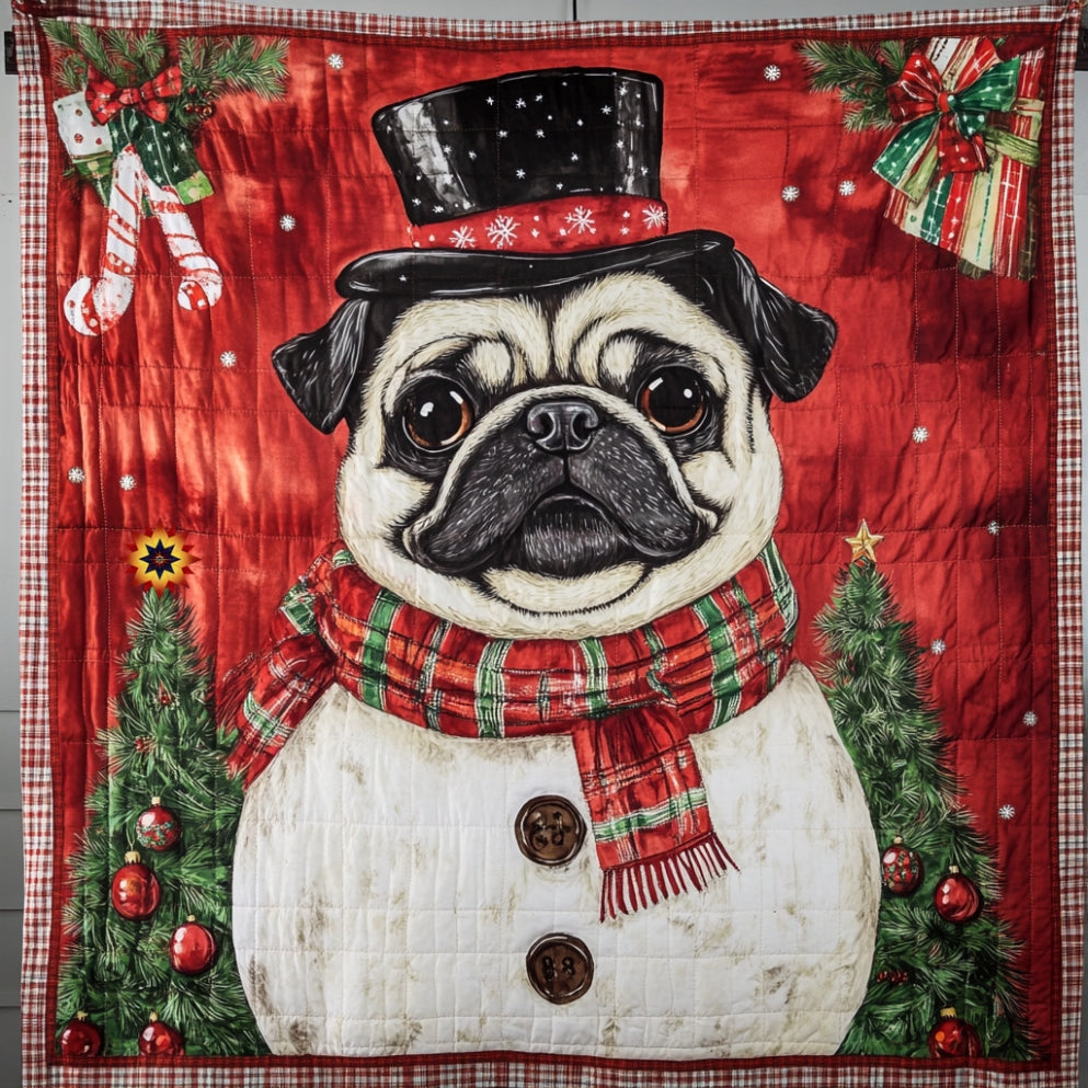 Rynx | Snowman Pug Blanket