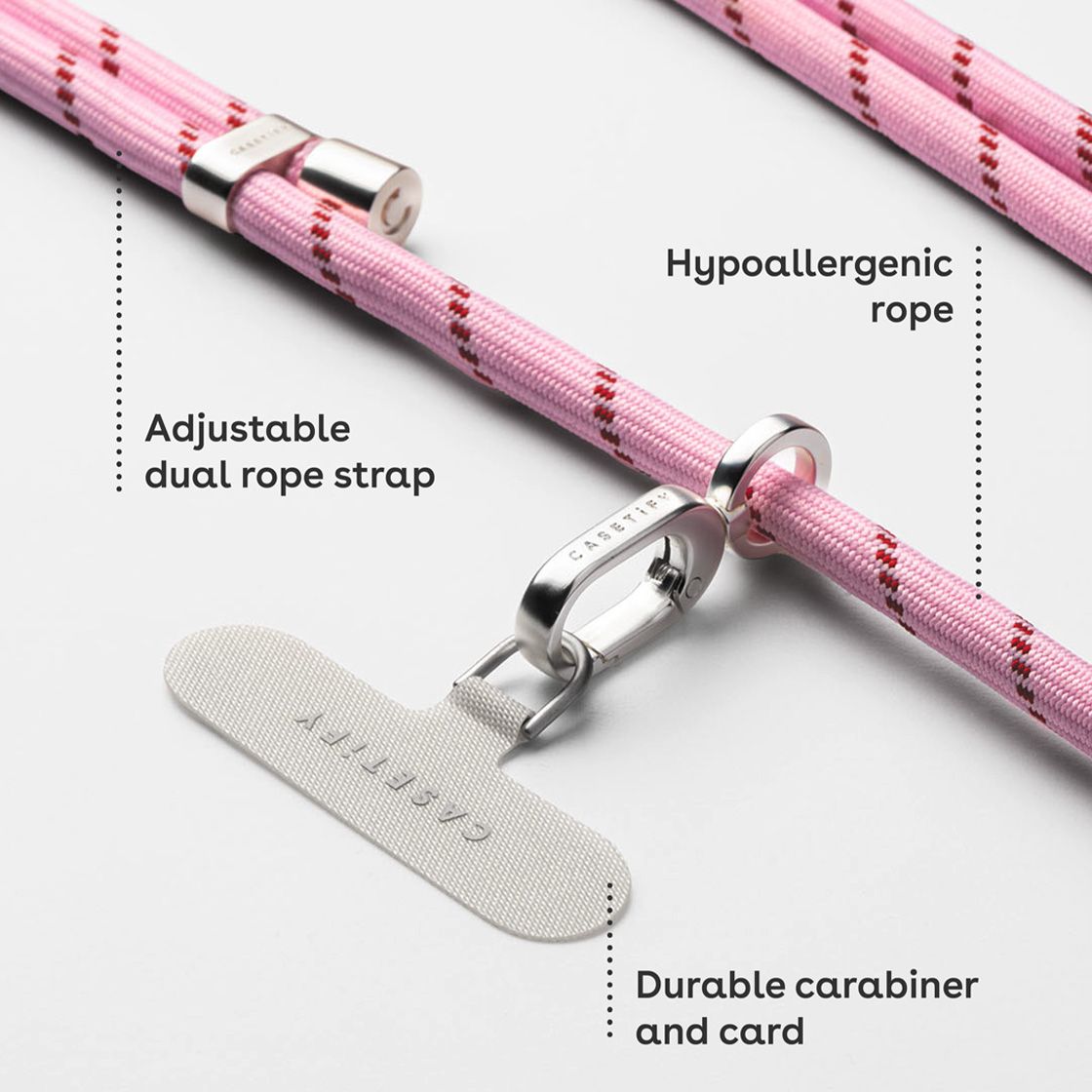 Rynx | Rope Shoulder Strap - Pink (8mm)