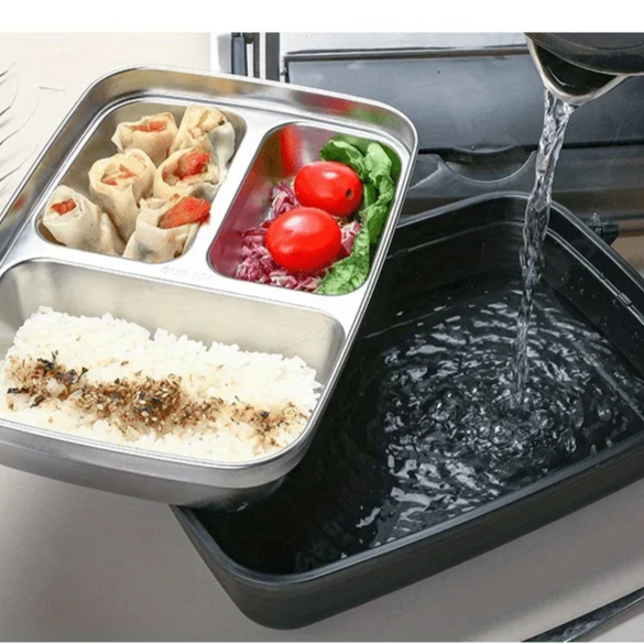 Rynx | Leak-proof lunchbox made of stainless steel with 3/4 compartments