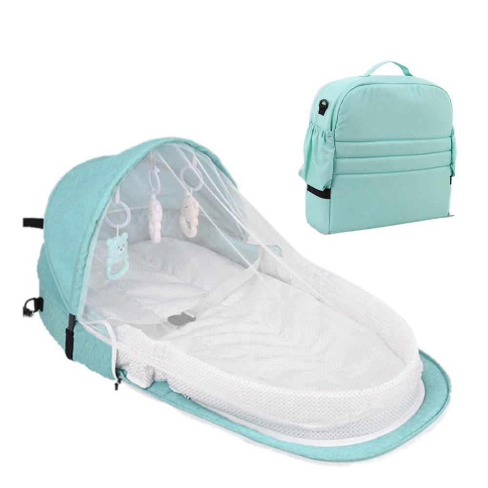 RYNX | Mininest - Collapsible Travel Bed For Babies Green