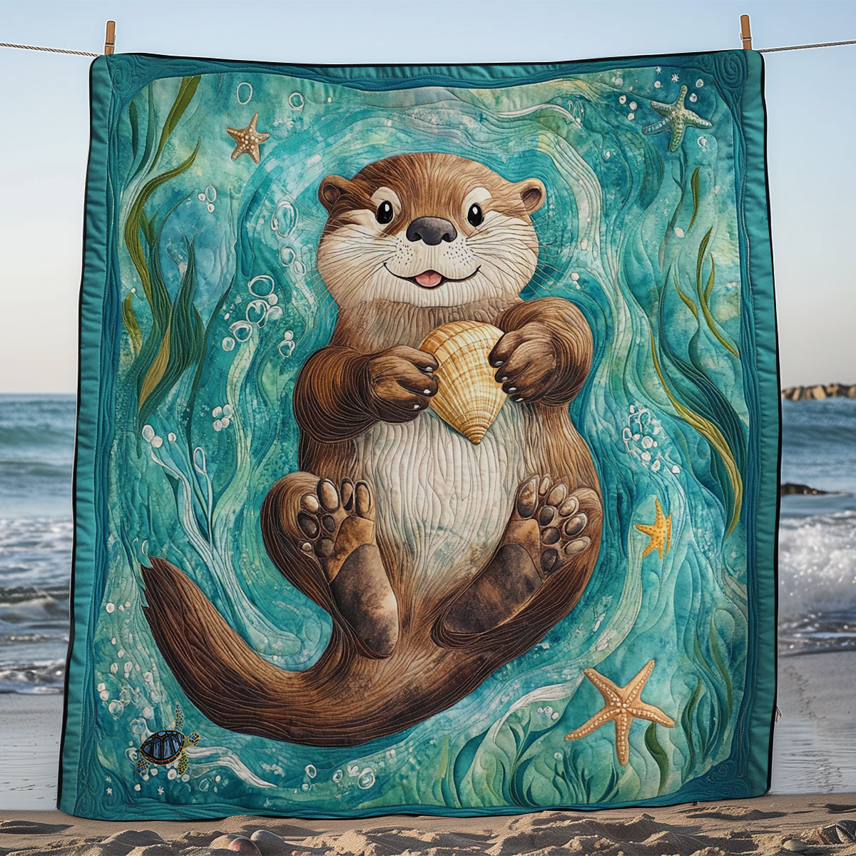 Rynx | Lying Sea Otter Quilt