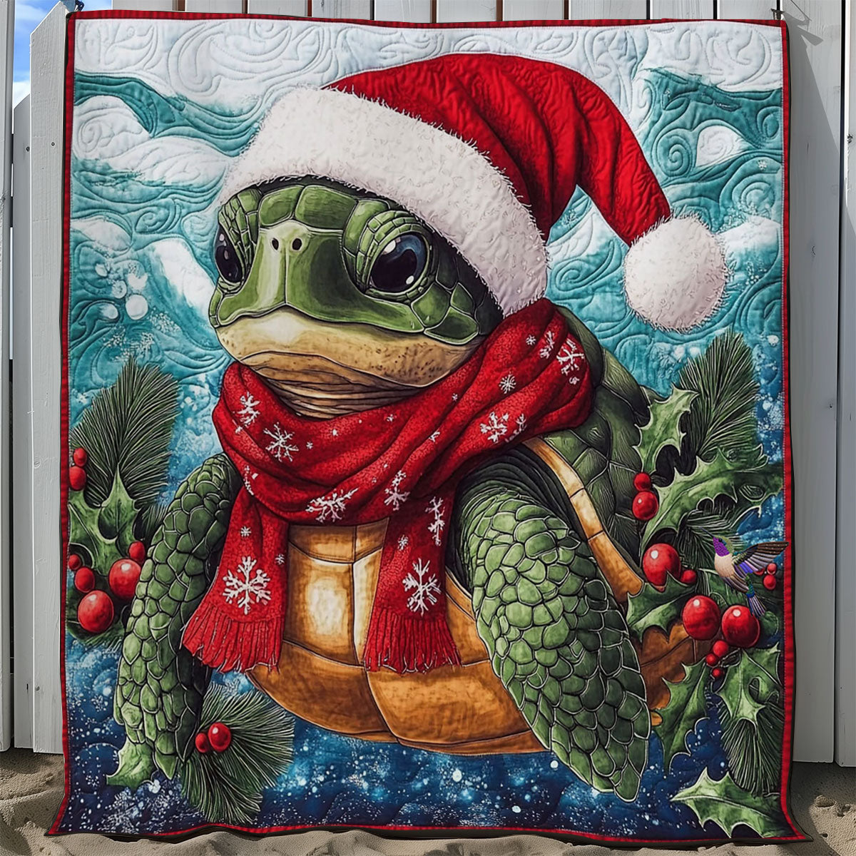 Rynx | Santa Turtle Quilted Blanket