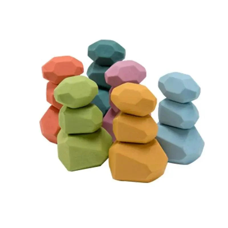 Rynx | Colorful Wooden Building Blocks Set for Creative Learning and Logical Development