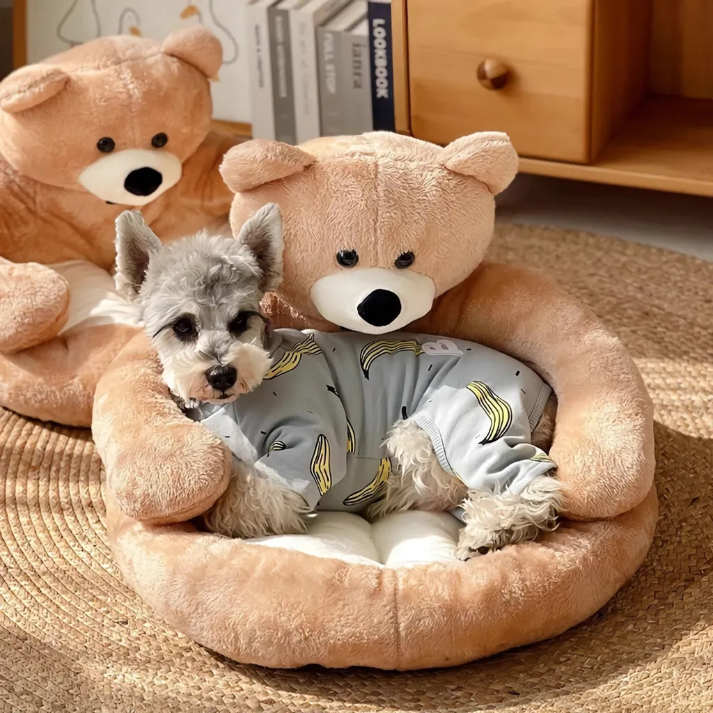 Rynx | Plush Teddy Bear Pet Bed