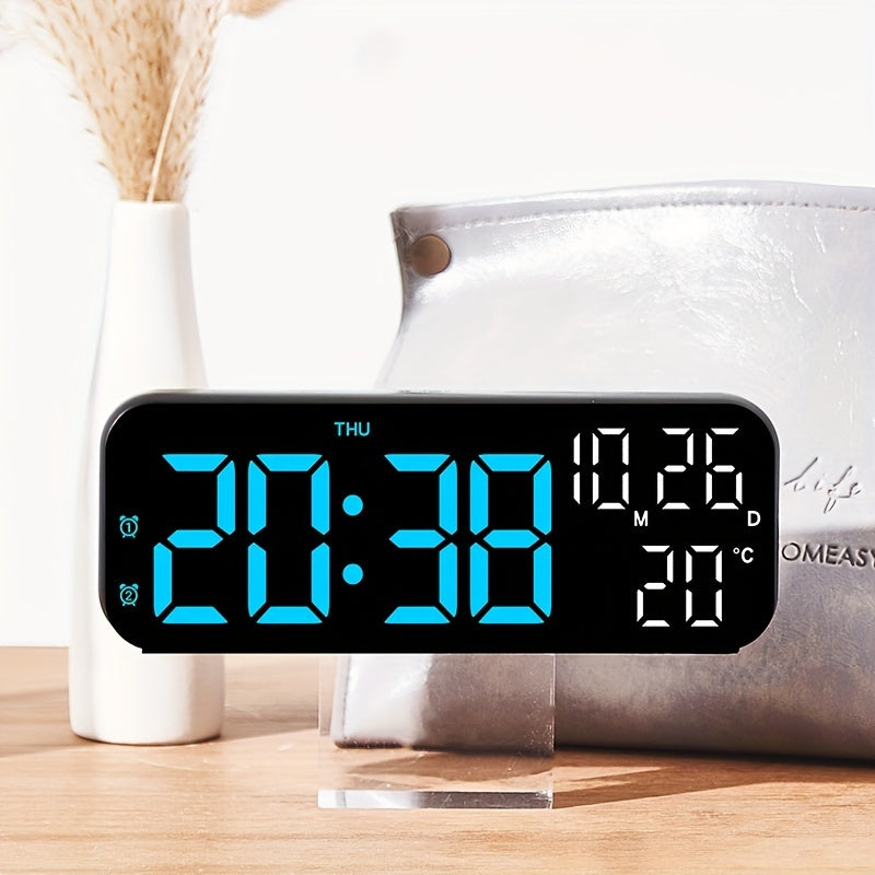 Rynx | DeskTime - Digital USB Desk Clock with Date and Temperature Display