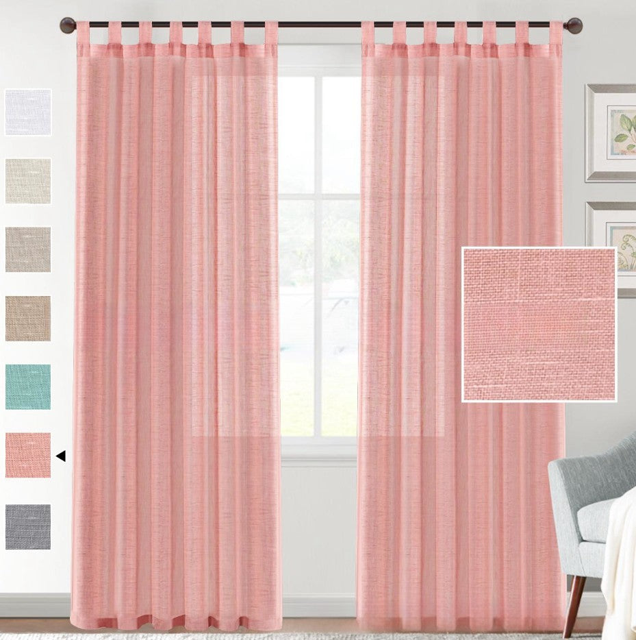 Rynx | Linen Yarn Curtain Transparent Window Screen