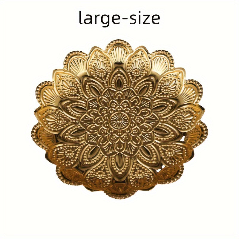 Rynx | GuldServe - Gold Metal Fruit Bowl in Filigree Style