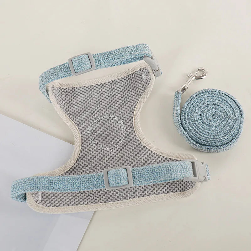 Rynx | Outdoor Rabbit & Guinea Pig Harness and Leash Set - Linen Pet Vest for Small Animals