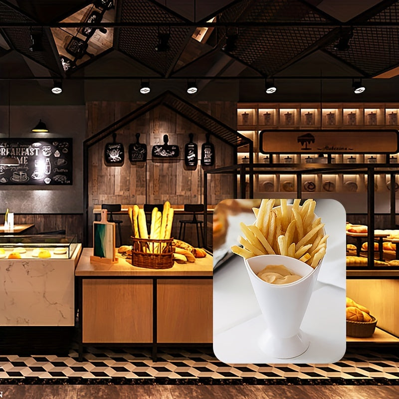 Rynx | 2 in 1 French Fries and Ketchup Holder - Restaurant Organizer to Keep Fries and Sauce Neatly Arranged