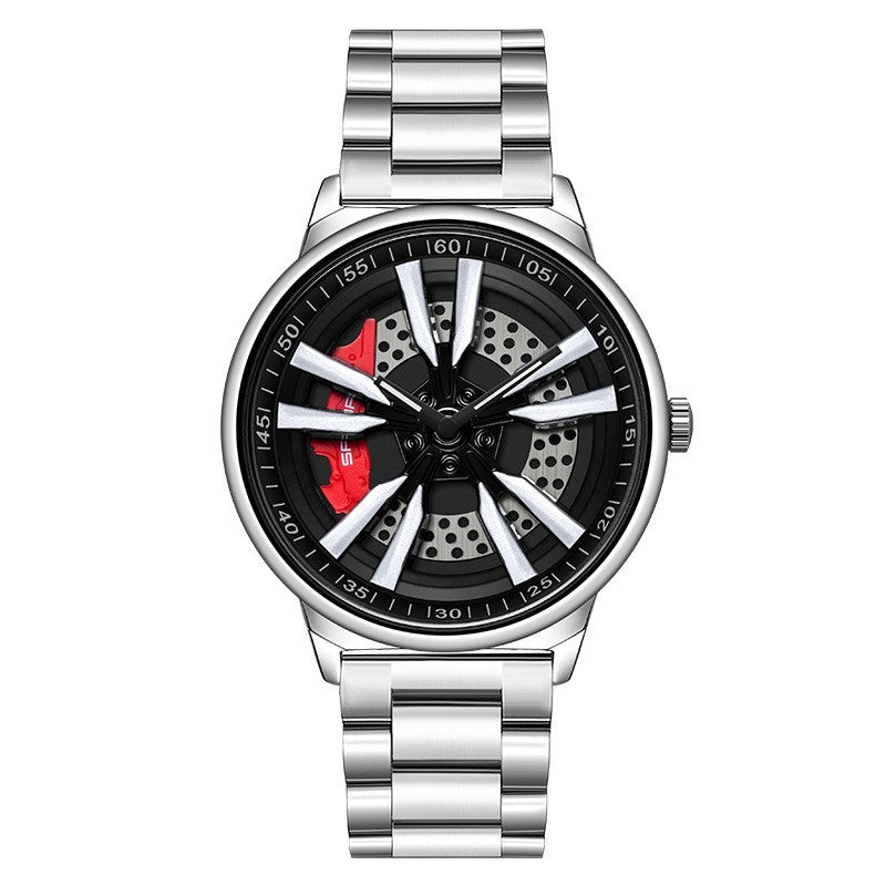 Rynx | Men's Creative Cool Dial Rotating Wheel Quartz Watch