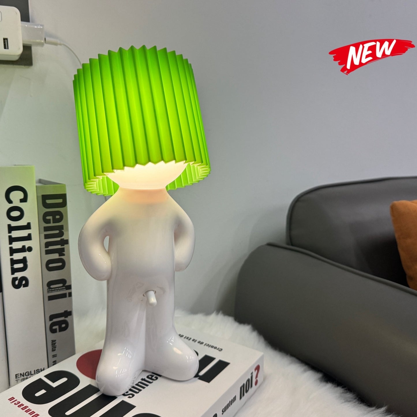 Rynx | VerlegenLys - USB Powered Geometric Table Lamp with Colorful Light