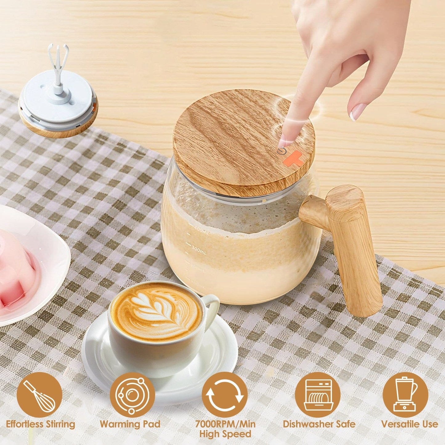 Rynx | Electric Mixing Cup 400ML High-Speed Mixing Cup