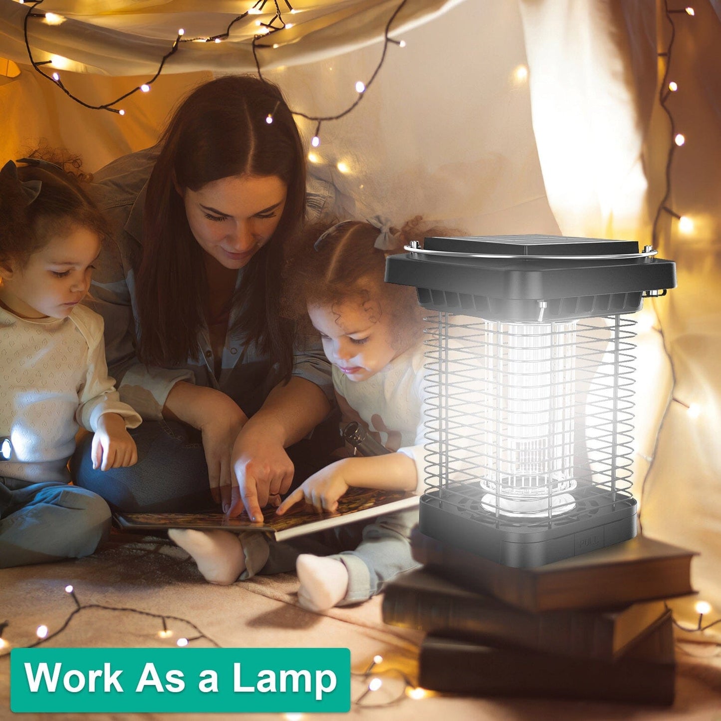 Rynx | Electric solar-powered insect zapper lamp IP65 waterproof for indoor and outdoor
