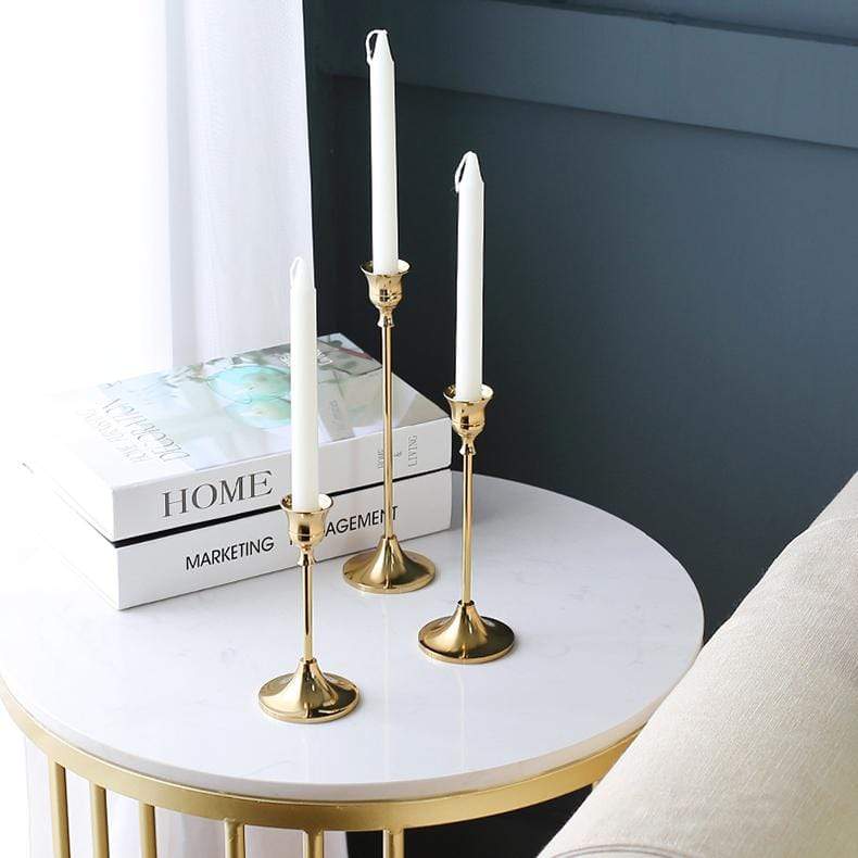 Rynx | Elegant Classic Candle Holder - 3-Piece Set - Stylish & Timeless