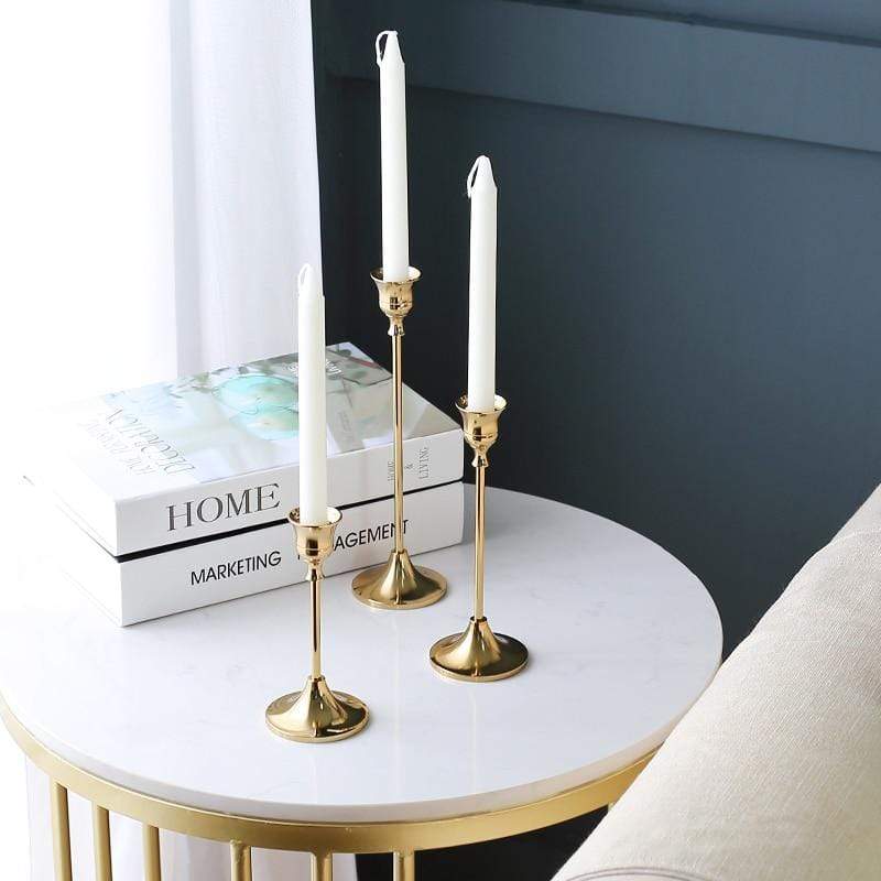 Rynx | Elegant Classic Candle Holder - 3-Piece Set - Stylish & Timeless