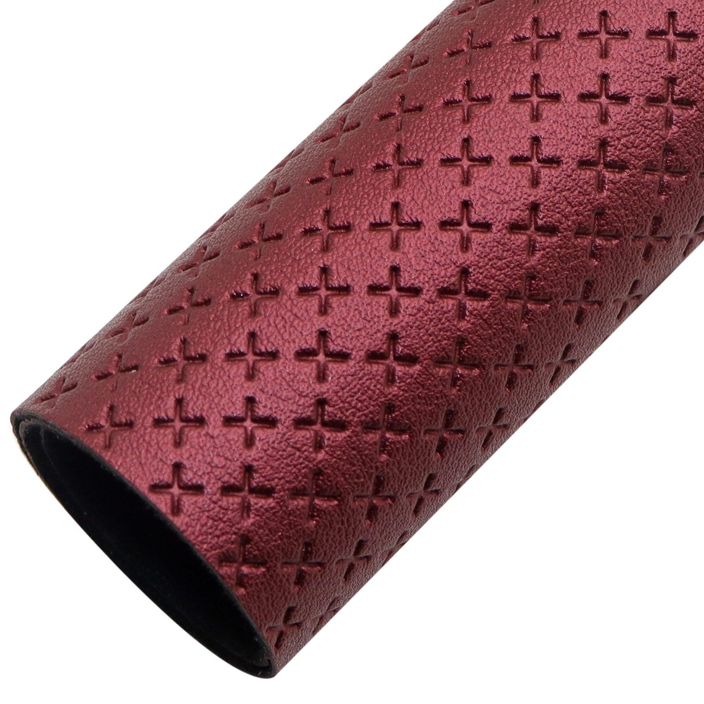 Rynx | Elegant Artisan Cross-Pattern Faux Leather Leaf for Creative Projects