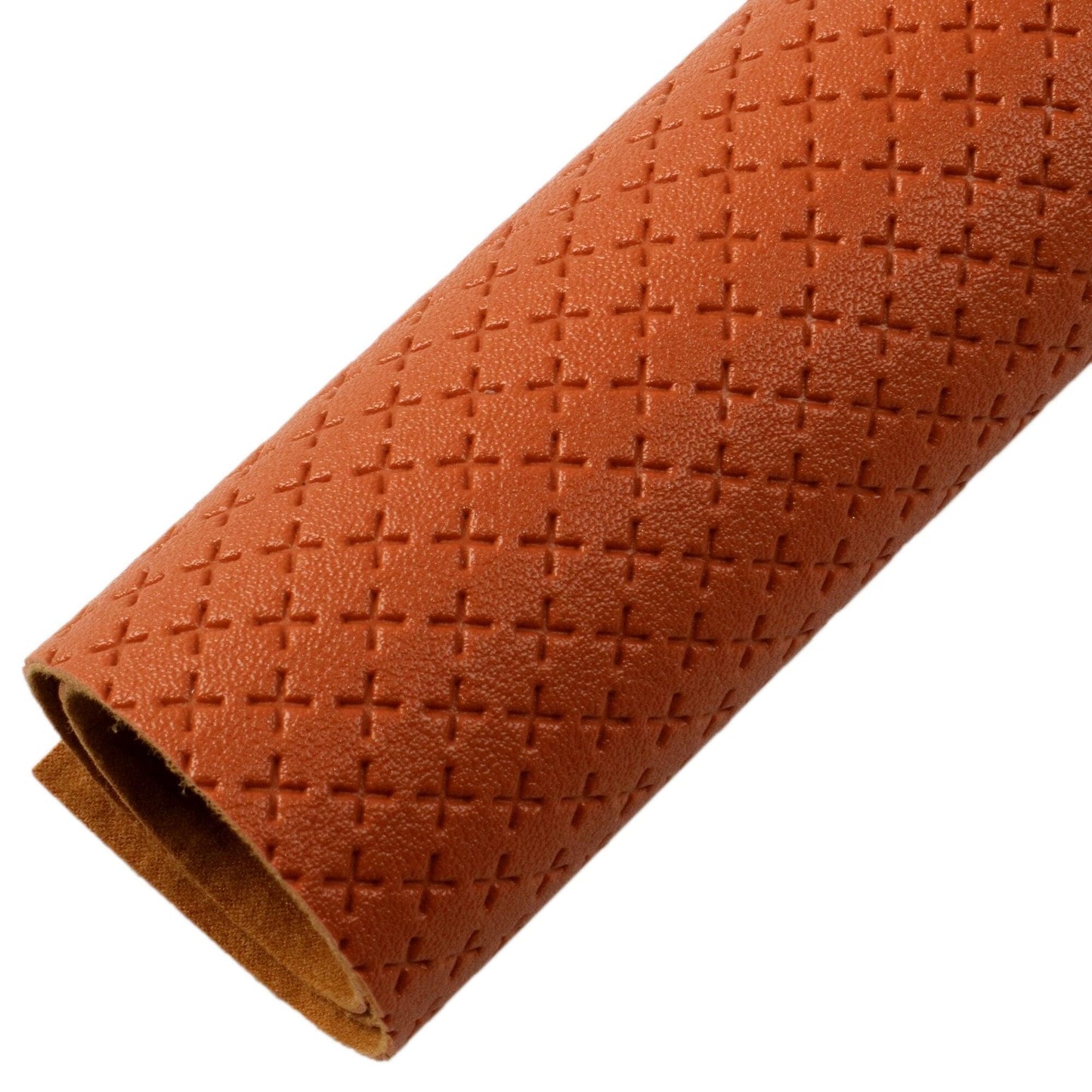 Rynx | Elegant Artisan Cross-Pattern Faux Leather Leaf for Creative Projects