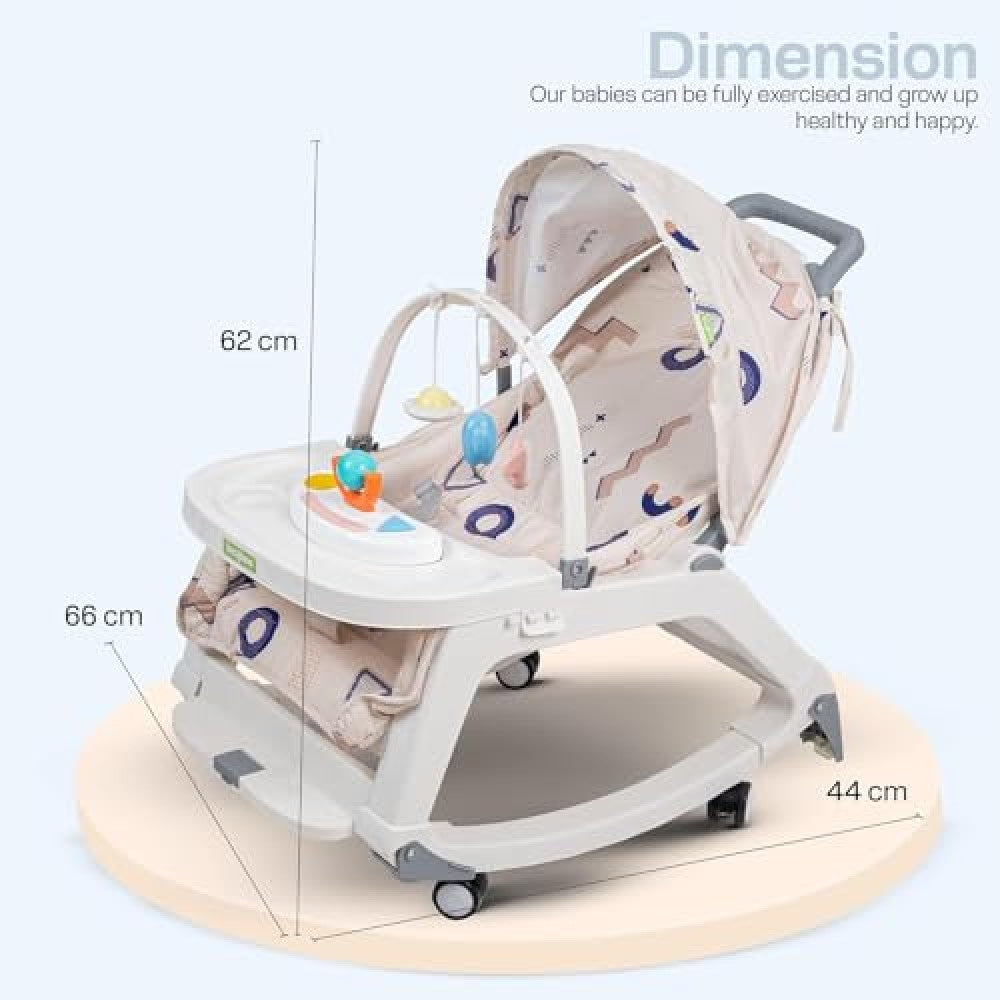 Rynx | Rocking chair for children with adjustable backrest, hanging toys & music Each