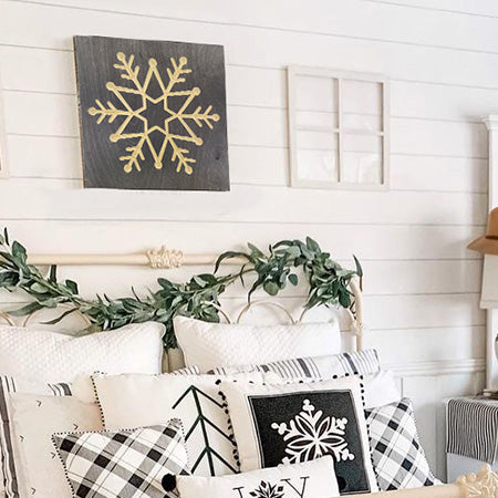 Rynx | Engraved Wooden Snowflake Wall Decoration | Handcrafted in the USA