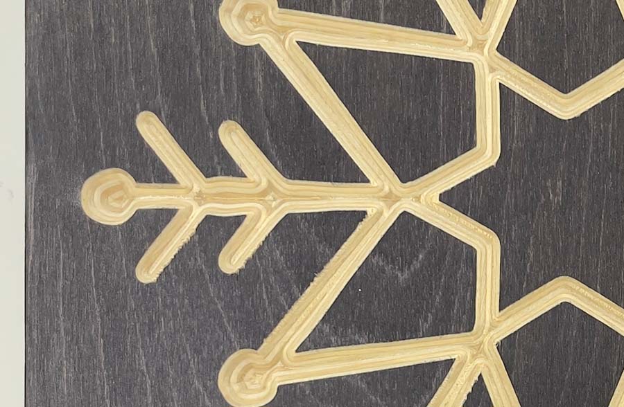 Rynx | Engraved Wooden Snowflake Wall Decoration | Handcrafted in the USA