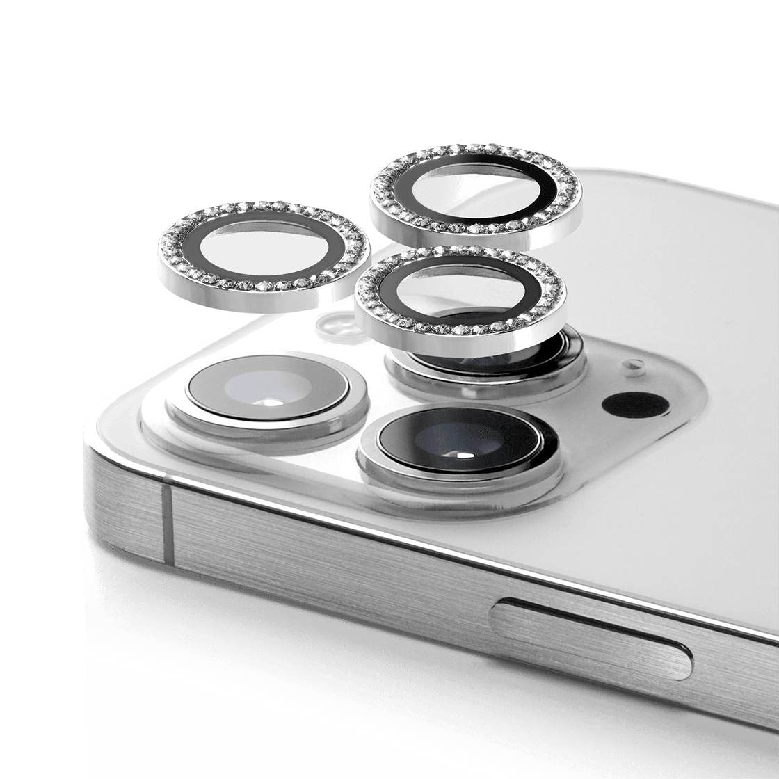Rynx | Diamond Camera Lens Protection Rings for iPhone – Crystal Rhinestone Bling Camera Protection Set