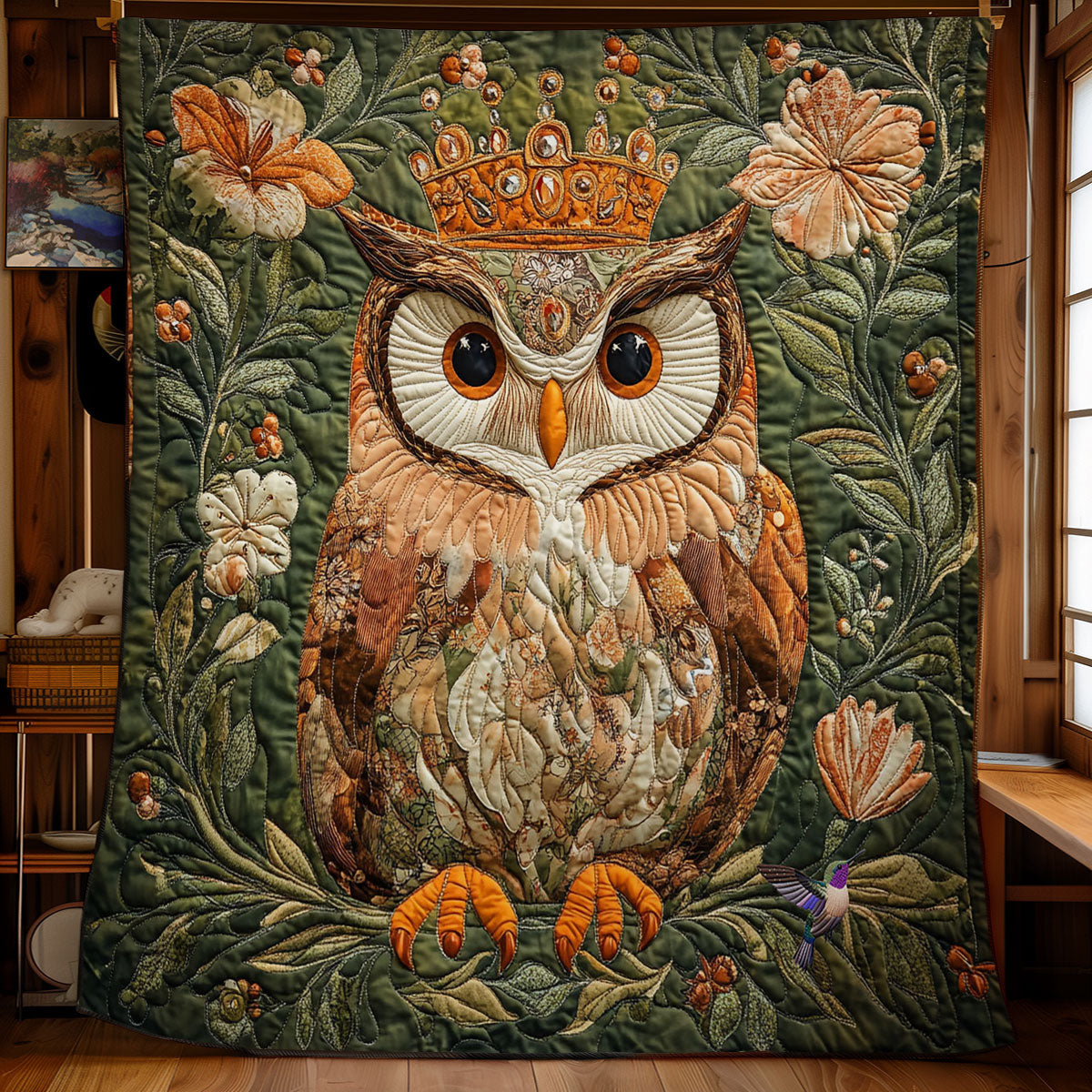 Rynx | King Owl In The Woods Quilt