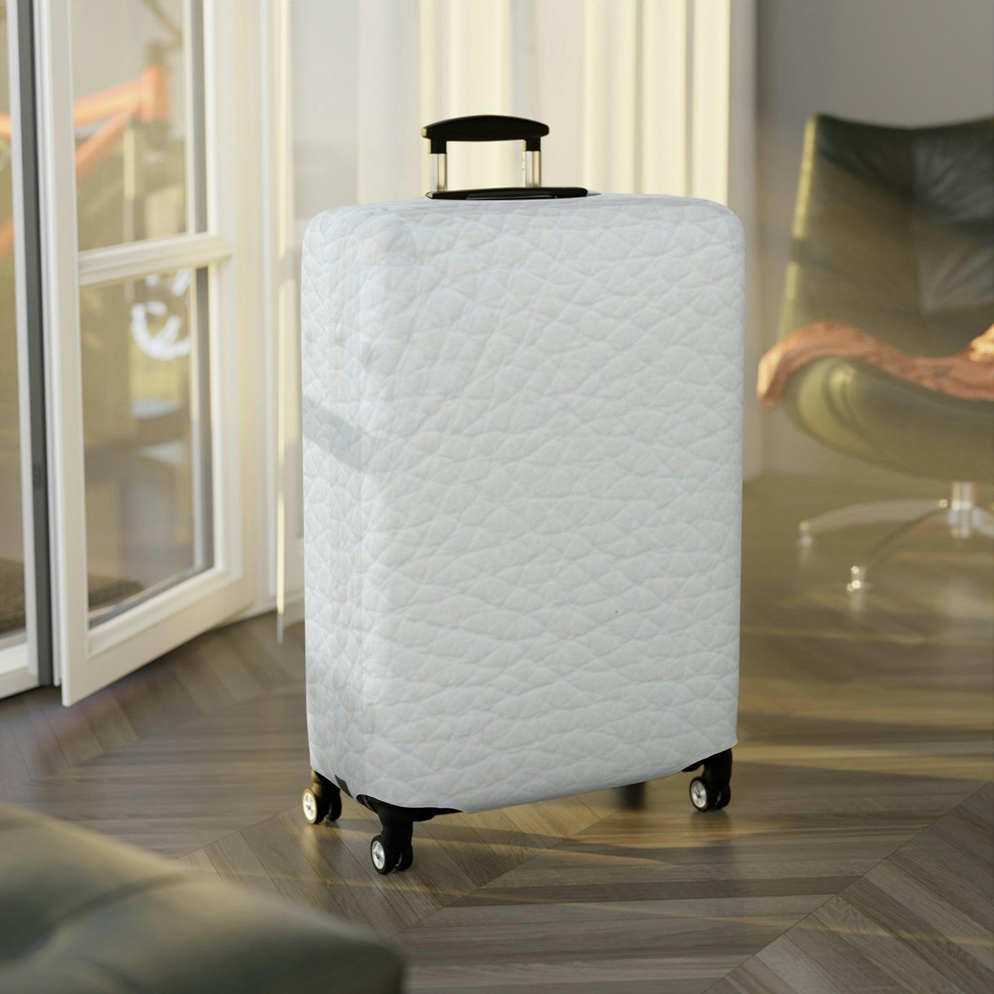 Rynx | Chic Travel Companion: Peekaboo Designer Suitcase Cover