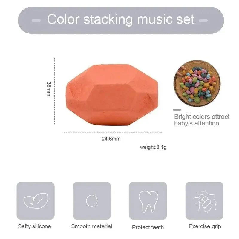Rynx | Colorful Wooden Building Blocks Set for Creative Learning and Logical Development