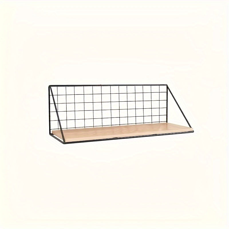 Rynx | IronRack - Metal Floating Shelf - Hanging Storage Rack for Bathroom and Living Room
