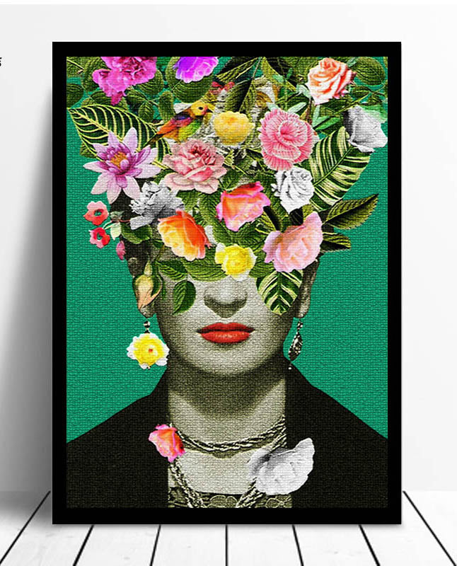 Rynx | Kahlo Wandkunst Leinwand Dekorative Bilder Poster Druck Wandkunst Raumdekoration