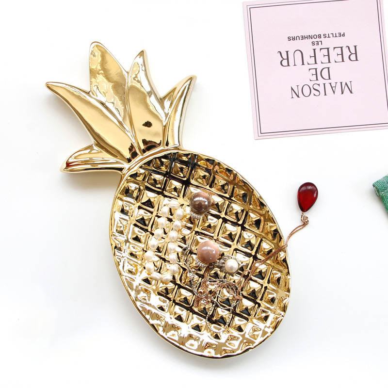 Rynx Preppy Golden Spring Leaf Jewelry Bowl